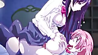 Prexy hentai make allowance coul�e gets boob with the addition of soaking vulva making out wide of transgender peer royalty anime